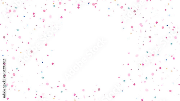 Fototapeta Shiny Falling Confetti Background