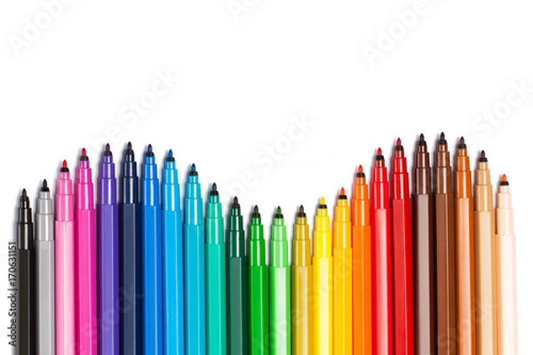 Obraz Gradient from open felt tip pens