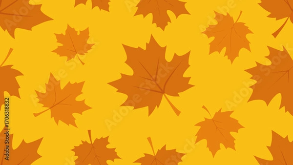 Obraz seamless pattern with autumn leaves