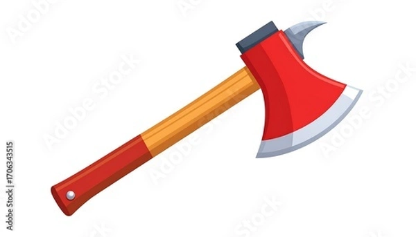 Obraz Cartoon fire axe