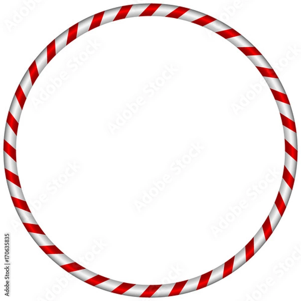 Obraz The hula Hoop silver with red 