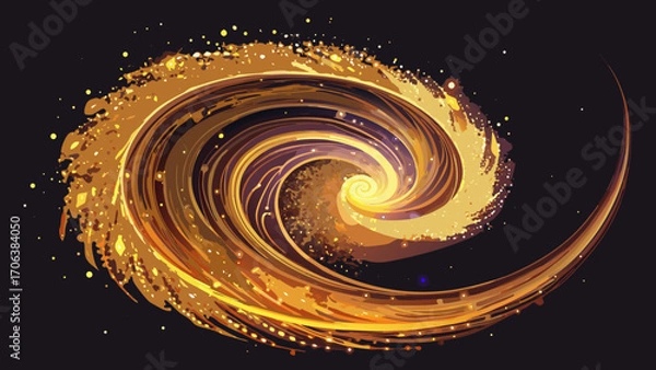 Obraz abstract spiral background