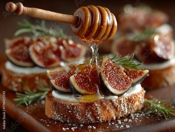 Fototapeta figs and honey