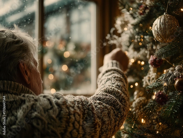 Fototapeta christmas tree decorations