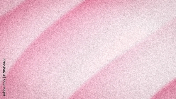 Fototapeta Abstract light pink and white background with soft, blurred diagonal waves and a grainy texture. Ideal for gentle, feminine designs and templates