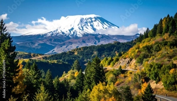 Obraz Mountain landscape, autumn colors