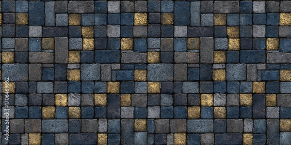 Obraz seamless pattern: cobblestone pavement, stonework