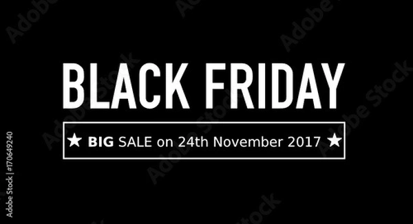 Obraz black friday 2017 - schwarzer hintergrund