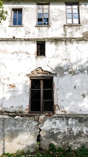 Obraz Old, weathered building facade