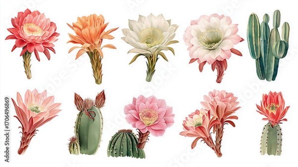 Obraz Blooming succulent plants