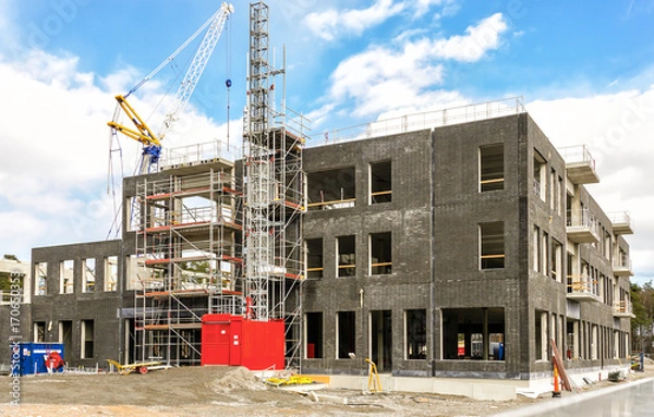 Fototapeta School building under construction 