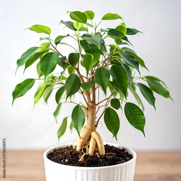 Obraz Fiddle leaf fig in pot