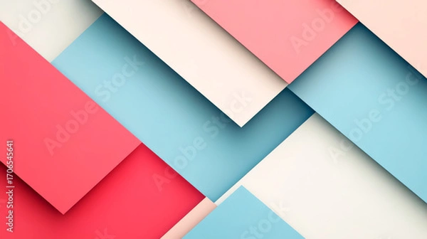 Obraz Abstract background with polygons in pastel tones, ideal for graphic design and digital resources