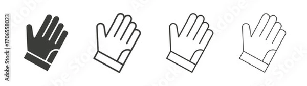 Obraz Glove icon outline vector. Thin linear logo