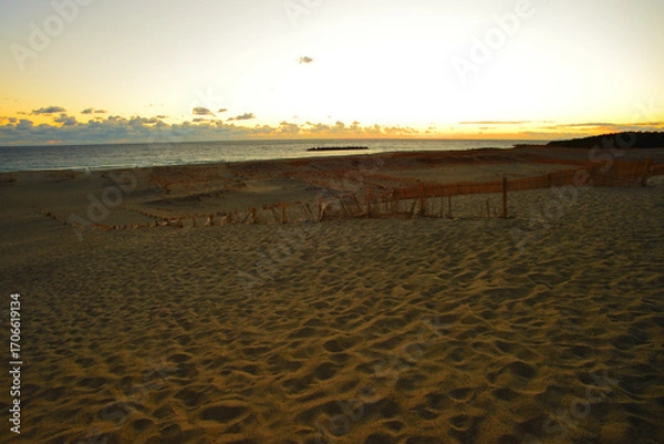 Obraz 中田島砂丘　夕景　静岡県浜松市