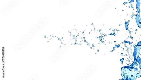 Obraz Water splash abstract