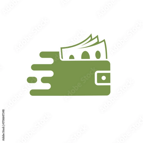 Obraz wallet vector abstract logo modern style