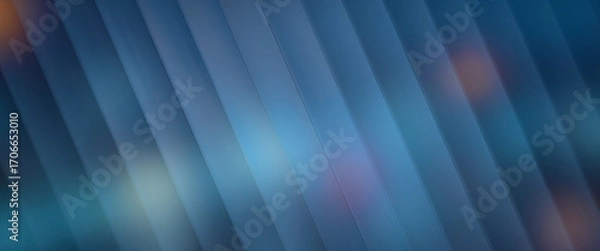 Fototapeta Blue Striped Gradient Abstract Background with Soft Light and Modern Texture.