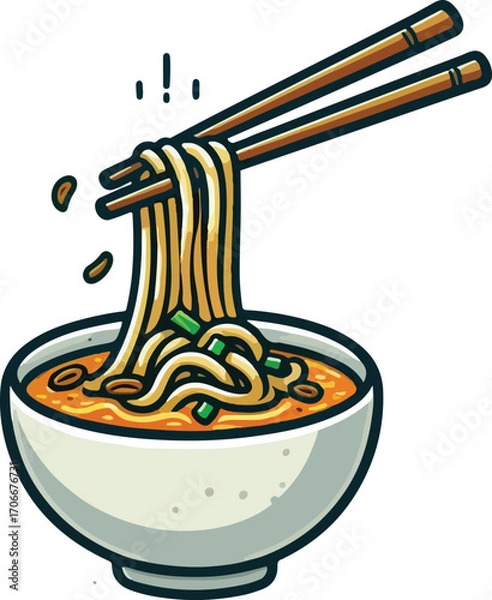 Fototapeta Amamzing noodle