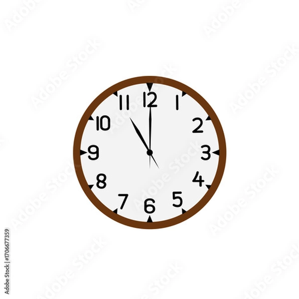 Obraz clock isolated on white