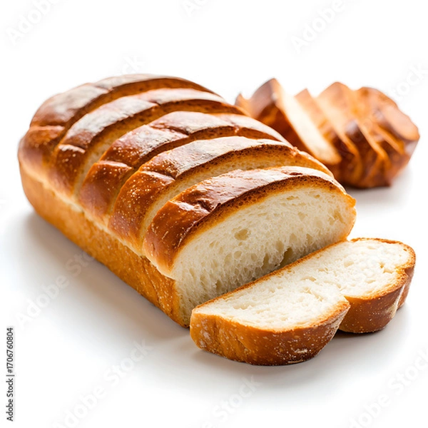 Obraz Freshly baked sliced bread bakery food photography indoor close-up culinary delight
