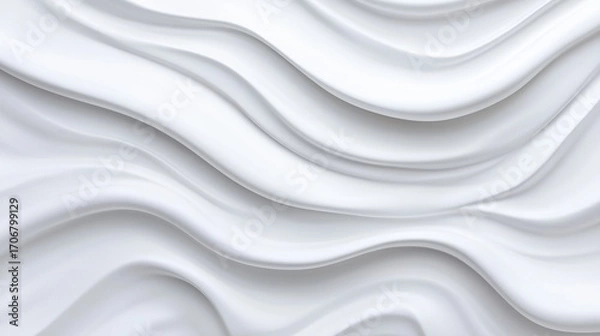 Fototapeta Abstract white wave pattern texture