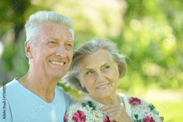Obraz senior couple  posing 