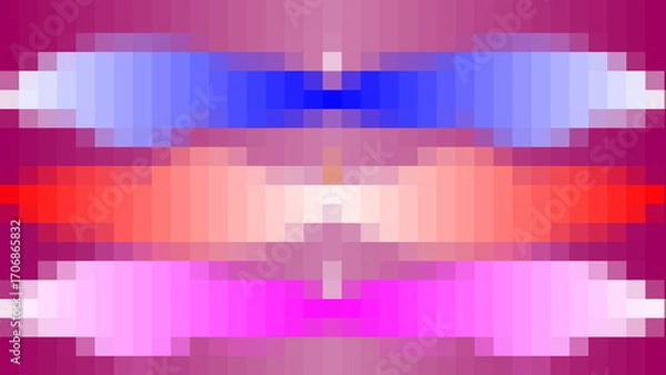 Obraz Vibrant Abstract Gradient Pixel Pattern for Modern Digital Design Background