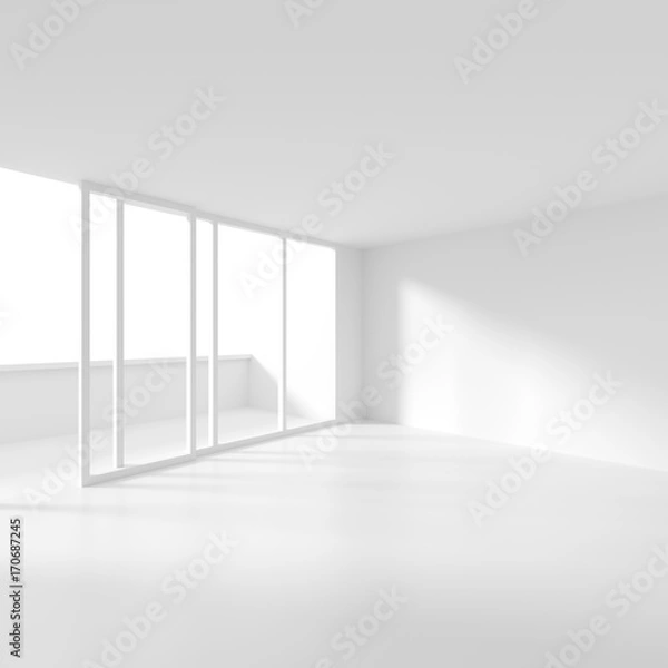 Fototapeta White Empty Room