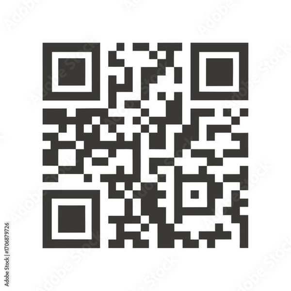 Fototapeta QR code icon transparent png. vector 

