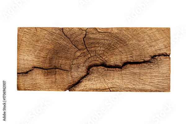 Fototapeta a piece of wood with a crack in it