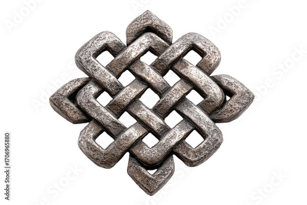 Fototapeta a metal object with a knot on it