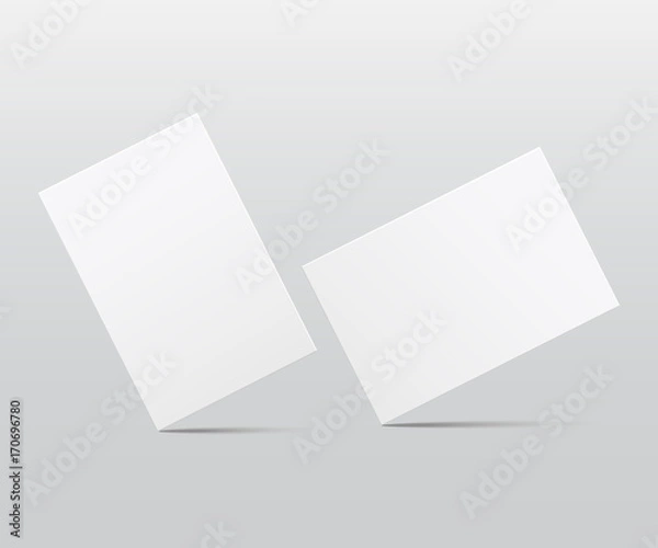 Fototapeta Flyer mockup vector illustration