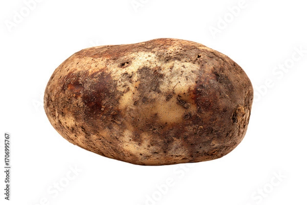 Fototapeta a potato with a brown substance on it