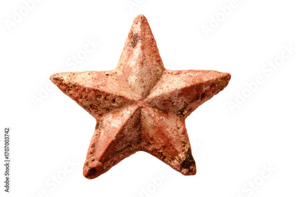 Fototapeta a star shaped object on a white surface
