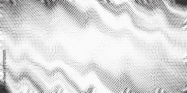 Fototapeta Halftone background vector, abstract backdrop design with two tone pattern and copy space for edit your content