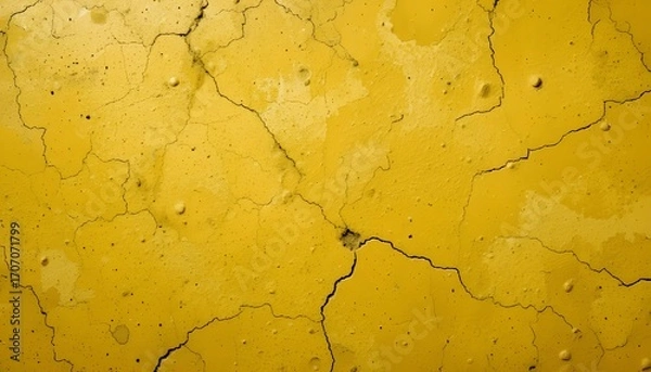Fototapeta Beautiful Yellow Cement Wall Texture Background for Creative Design Projects