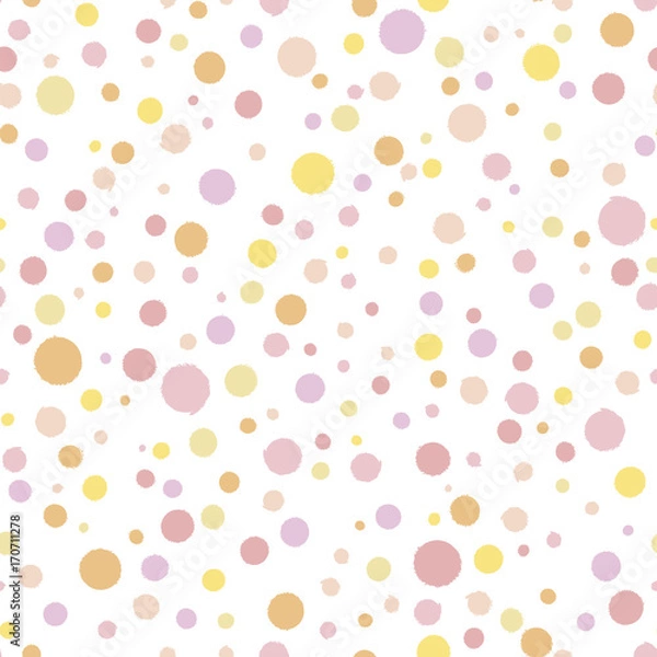 Fototapeta seamless, random polka dots (pattern swatch)