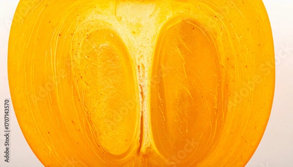 Fototapeta 
柿 果物 秋 収穫 オレンジ色 断面 瑞々しい 甘い ヘルシー 食物 栄養 ビタミン 新鮮 和食 フルーツ デザート 旬 食べ物 ジューシー