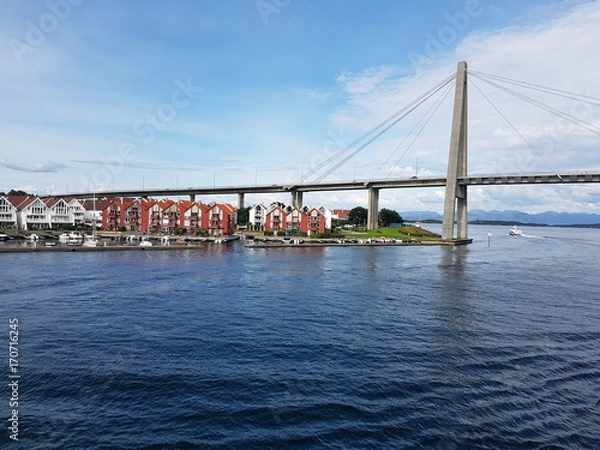 Obraz Stavanger bridge sea view