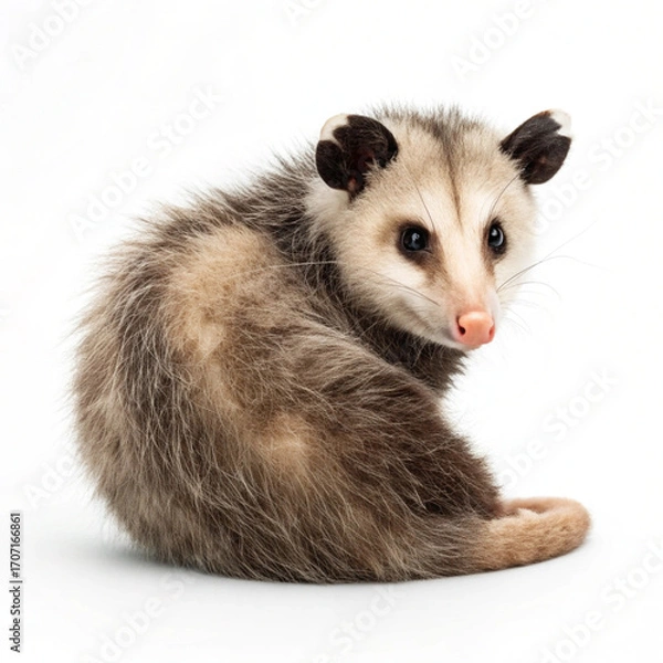 Obraz ferret on white background