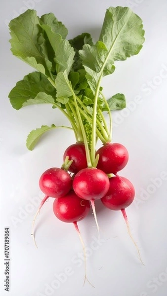 Obraz Fresh radishes with leaves (1)
