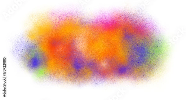 Fototapeta Bright Neon Dust Burst with Artistic Glow Effect