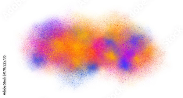 Fototapeta Abstract Colorful Smoke and Dust Explosion Effect