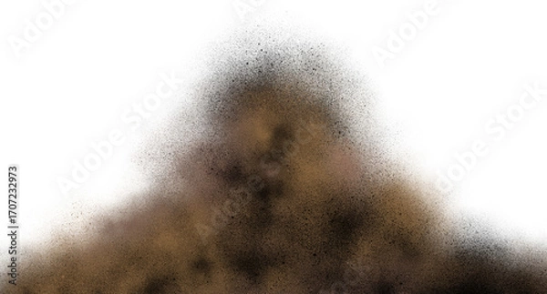 Fototapeta Dusty Brown Explosion Effect for Creative Projects