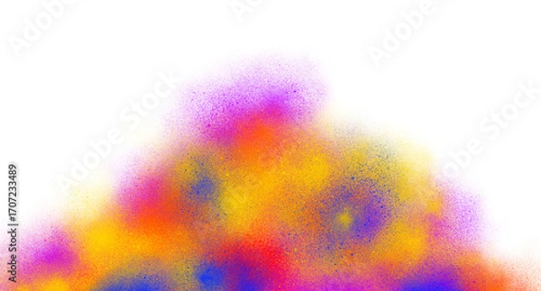 Fototapeta Multicolor Dust Burst Effect with Bright Illumination