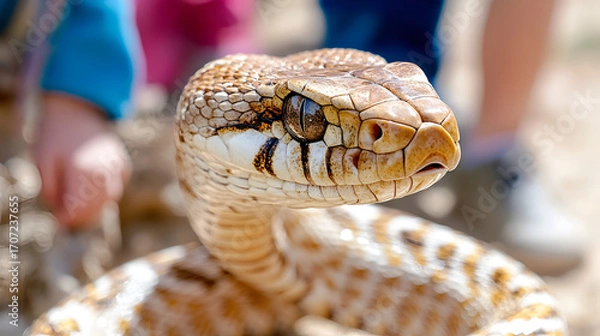 Obraz snake on a white background