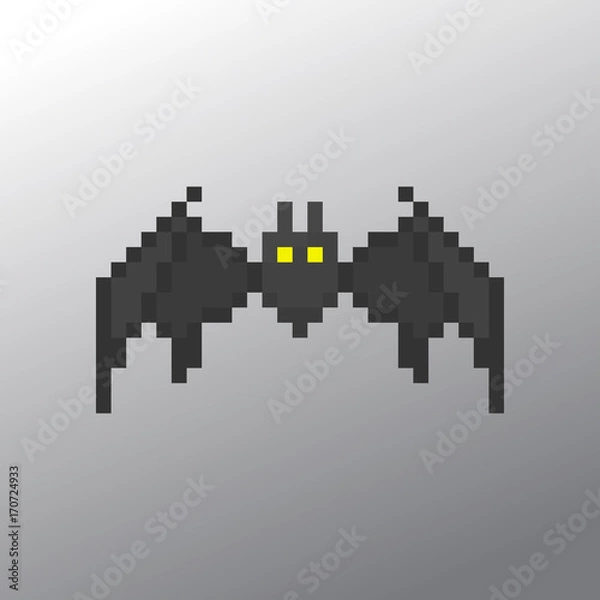 Fototapeta Pixel bat for games and applications
