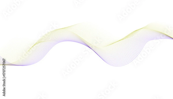 Fototapeta Abstract Yellow and Purple Wave Lines Background