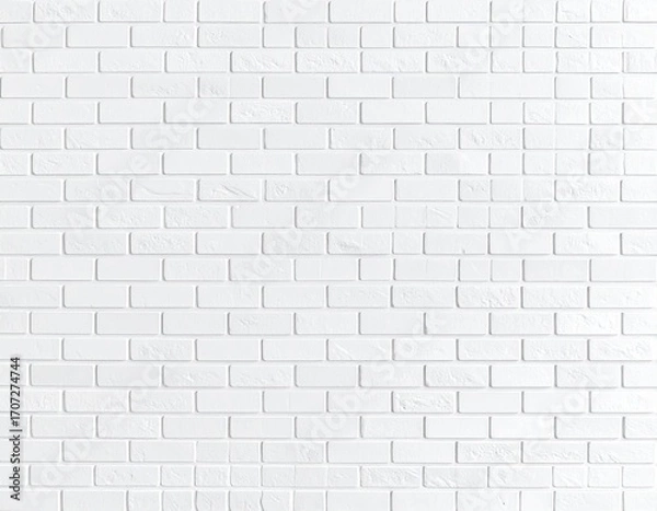 Fototapeta White brick wall background